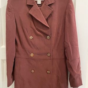 Anna carole 100% silk skirt and jacket set